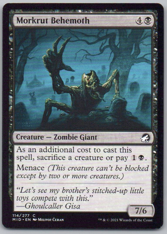 Morkrut Behemoth 114 Normal Creature Card - Innistrad: Midnight Hunt