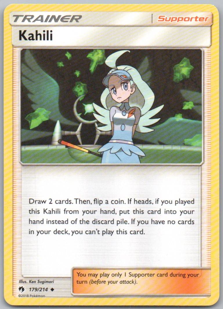 Kahili 179 Normal Trainer Card - Lost Thunder