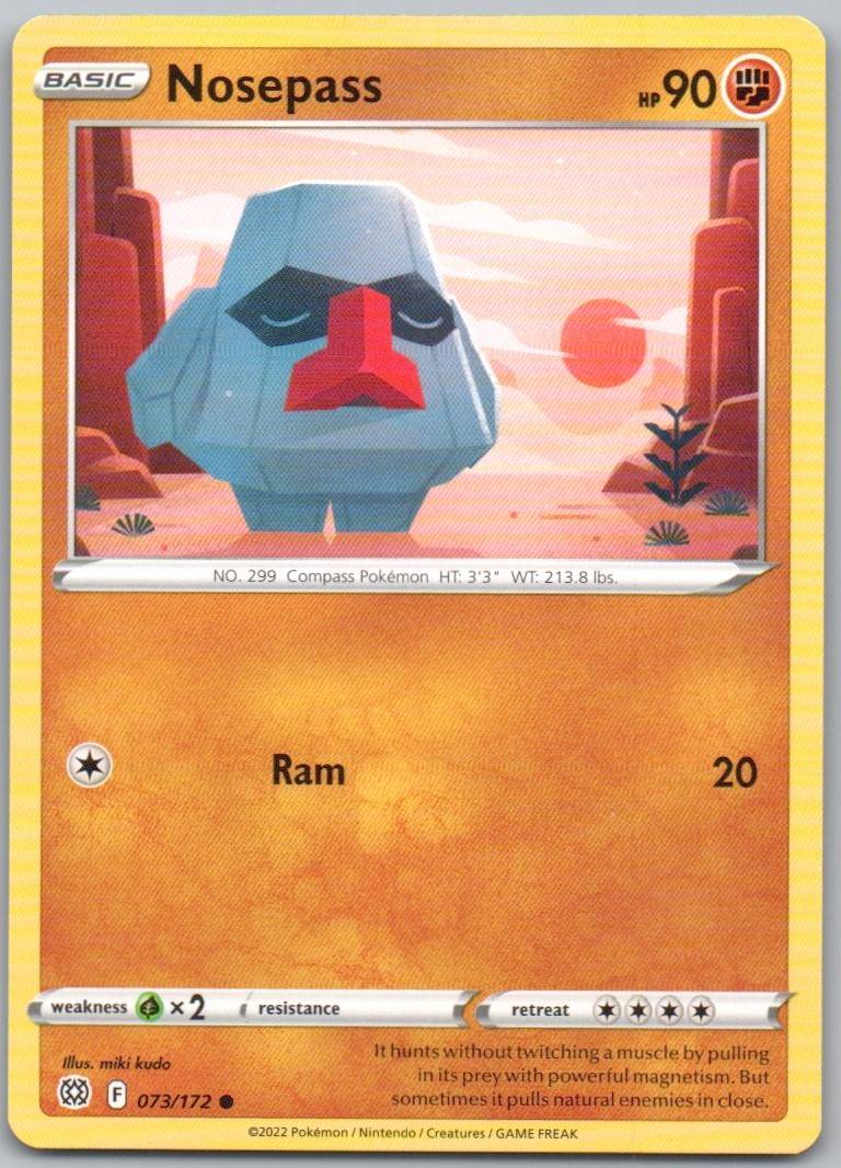 Nosepass 073 Normal Fighting Card - Brilliant Stars