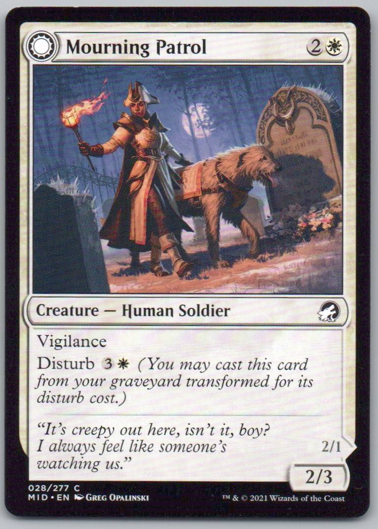Mourning Patrol 28 Normal Creature Card - Innistrad: Midnight Hunt