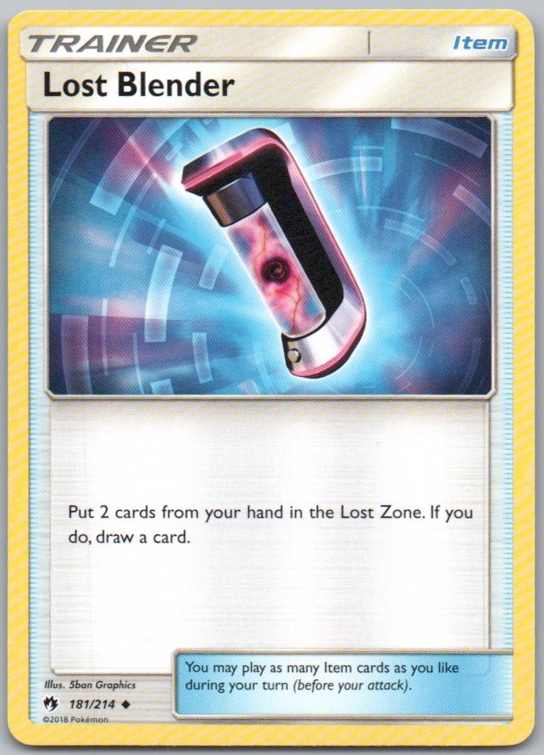 Lost Blender 181 Normal Trainer Card - Lost Thunder