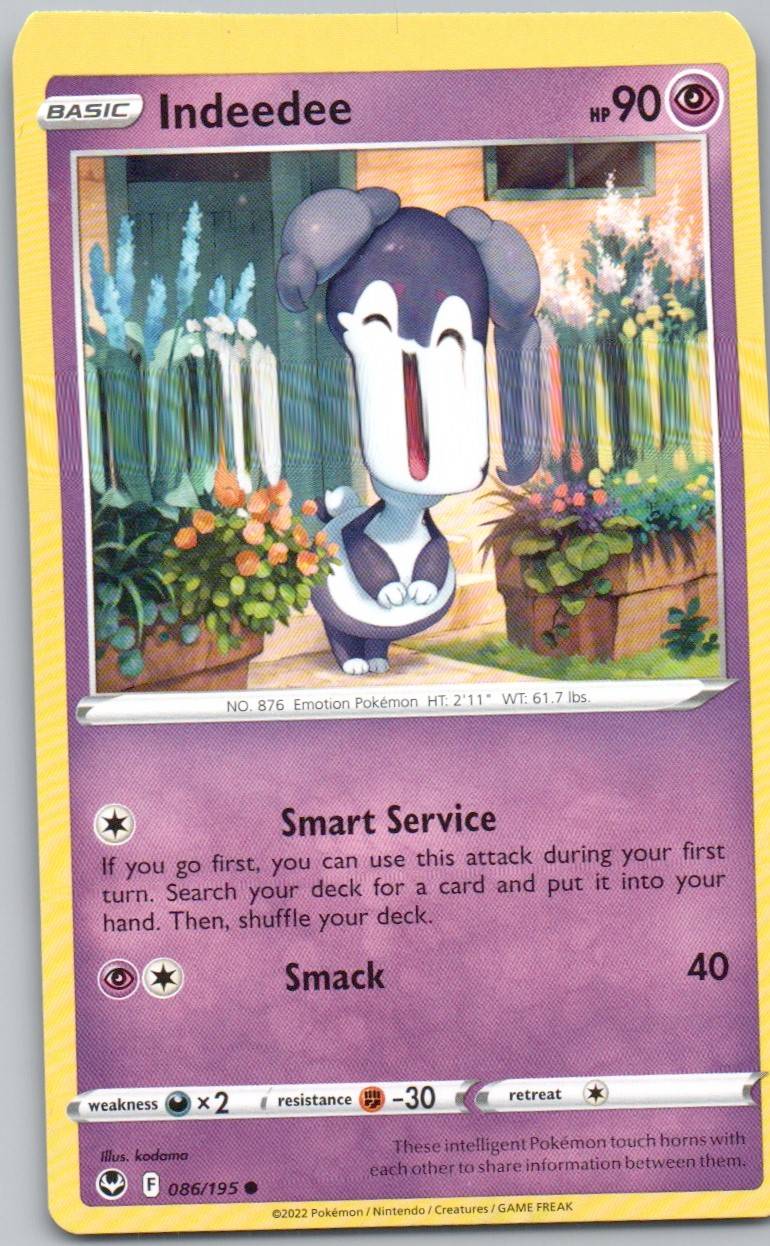 Indeedee 086 Normal Psychic Card - Silver Tempest