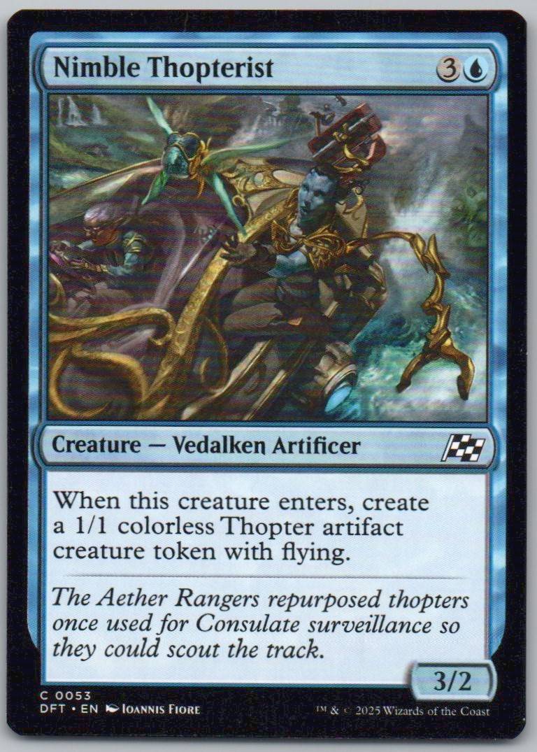 Nimble Thopterist 53 Normal Creature Card - Aetherdrift