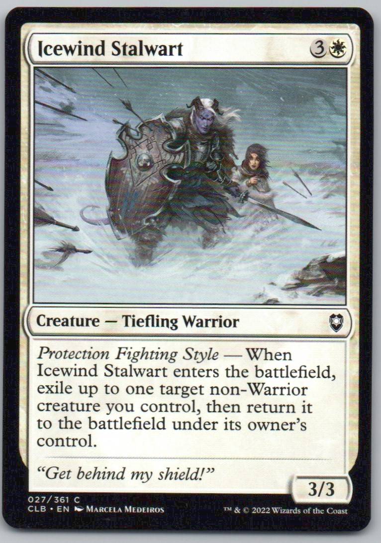 Icewind Stalwart 27 Normal Creature Card - Commander Legends: Battle for Baldur's Gate