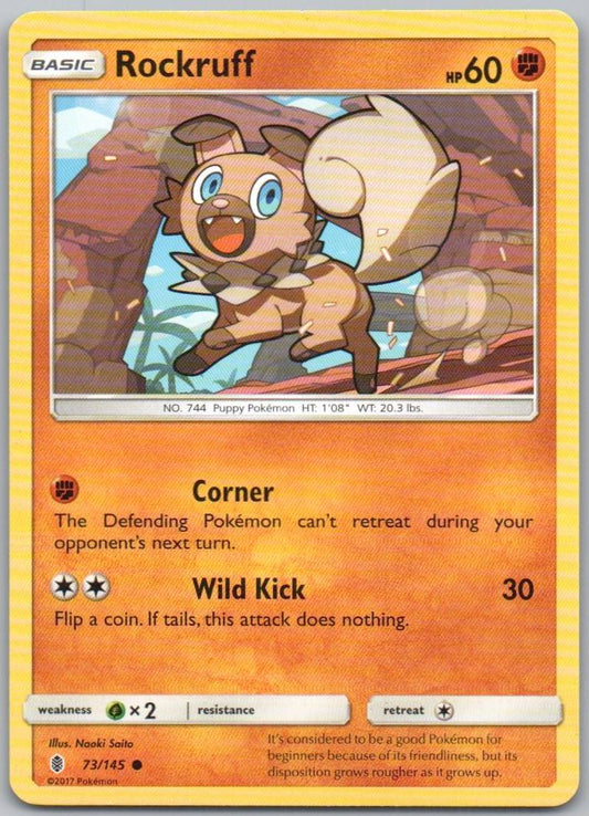 Rockruff 73 Normal Fighting Card - Guardians Rising