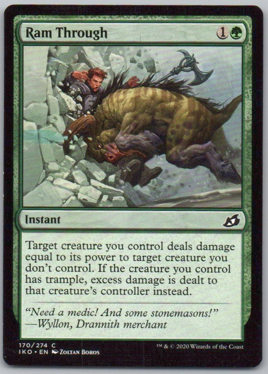 Ram Through 170 0 Instant Card - Ikoria: Lair of Behemoths