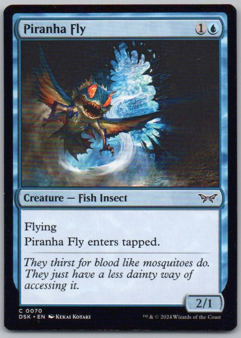 Piranha Fly 70 Normal Creature Card - Duskmourn: House of Horror