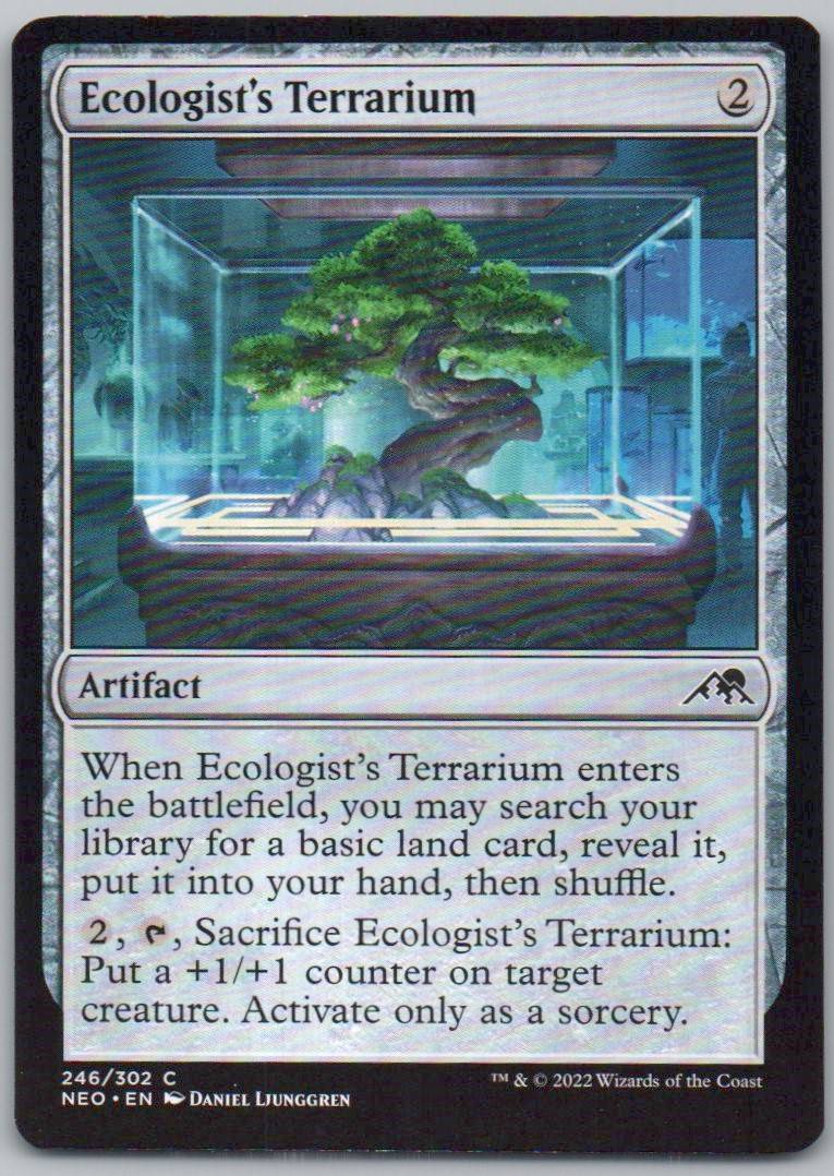 Ecologist's Terrarium 246 Normal Artifact Card - Kamigawa: Neon Dynasty
