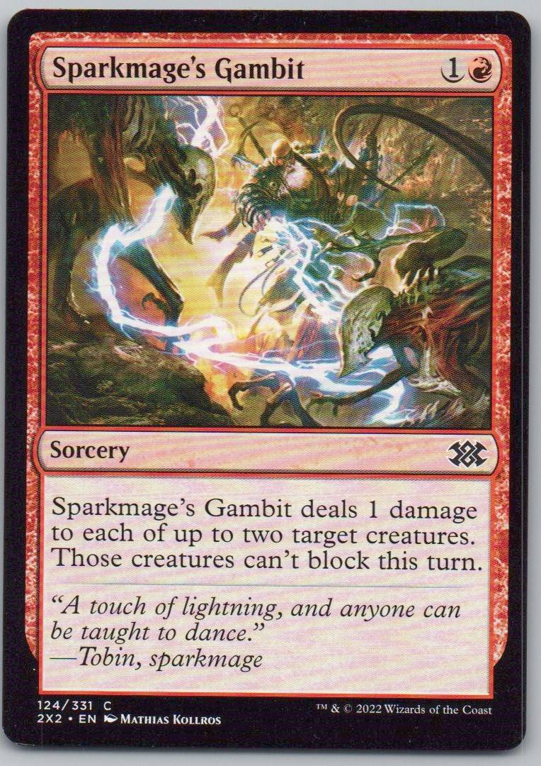 Sparkmage's Gambit 124 Normal Sorcery Card - Double Masters 2022