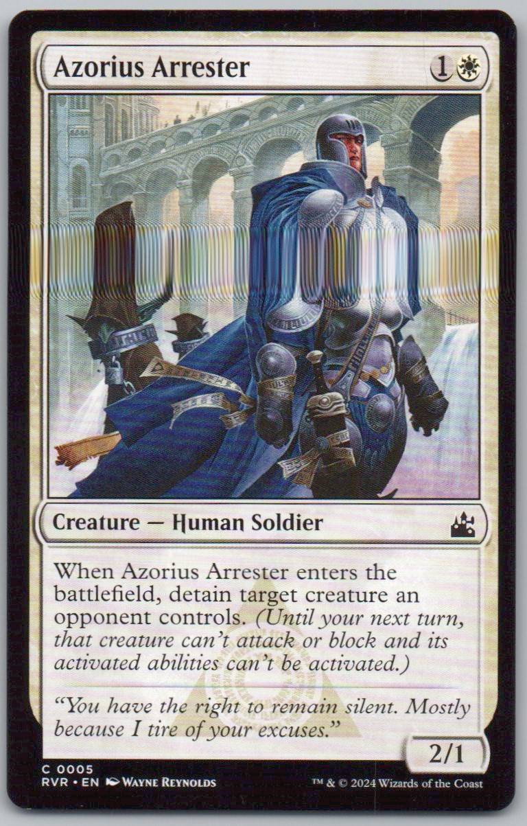 Azorius Arrester 5 Normal Creature Card - Ravnica Remastered
