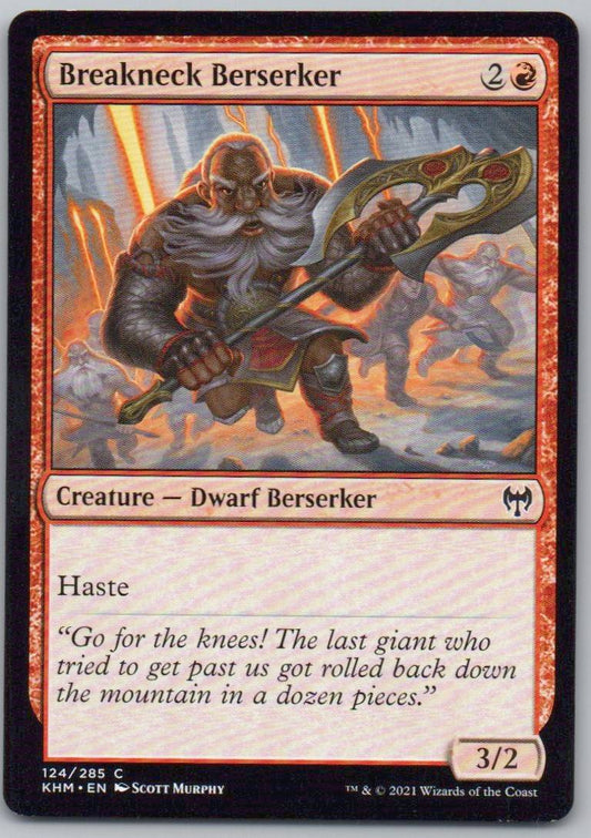 Breakneck Berserker 124 Normal Creature Card - Kaldheim