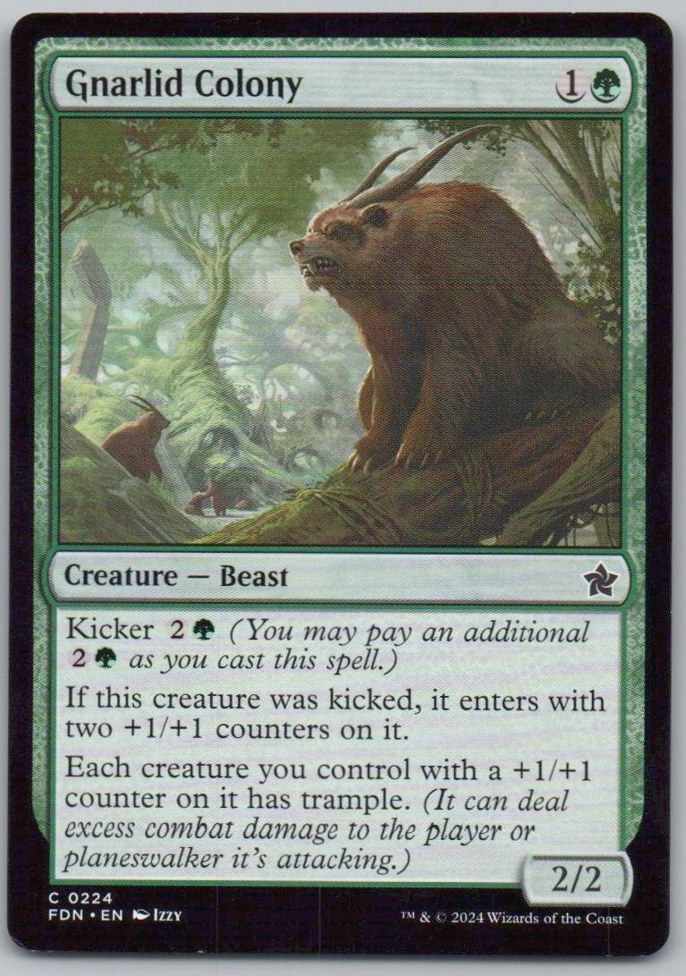 Gnarlid Colony 224 Normal Creature Card - Foundations