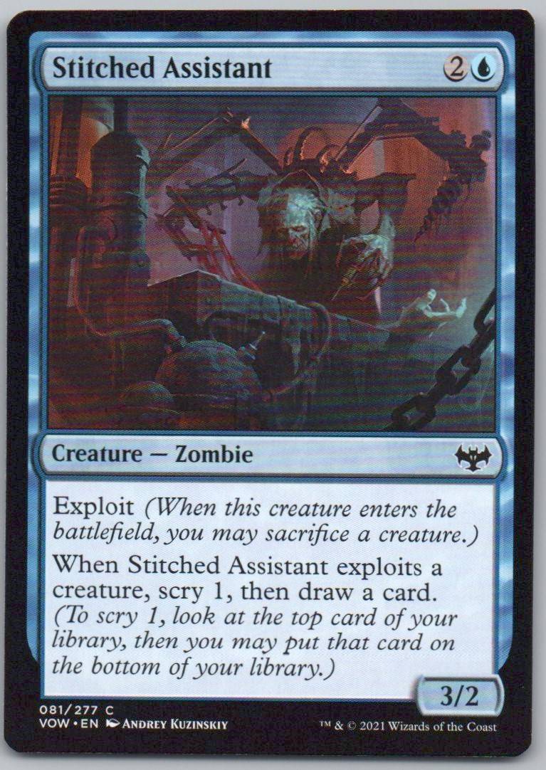 Stitched Assistant 81 Normal Creature Card - Innistrad: Crimson Vow