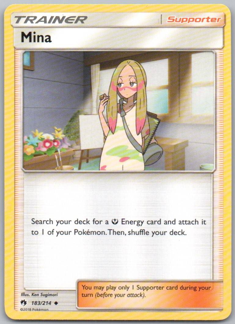 Mina 183 Normal Trainer Card - Lost Thunder