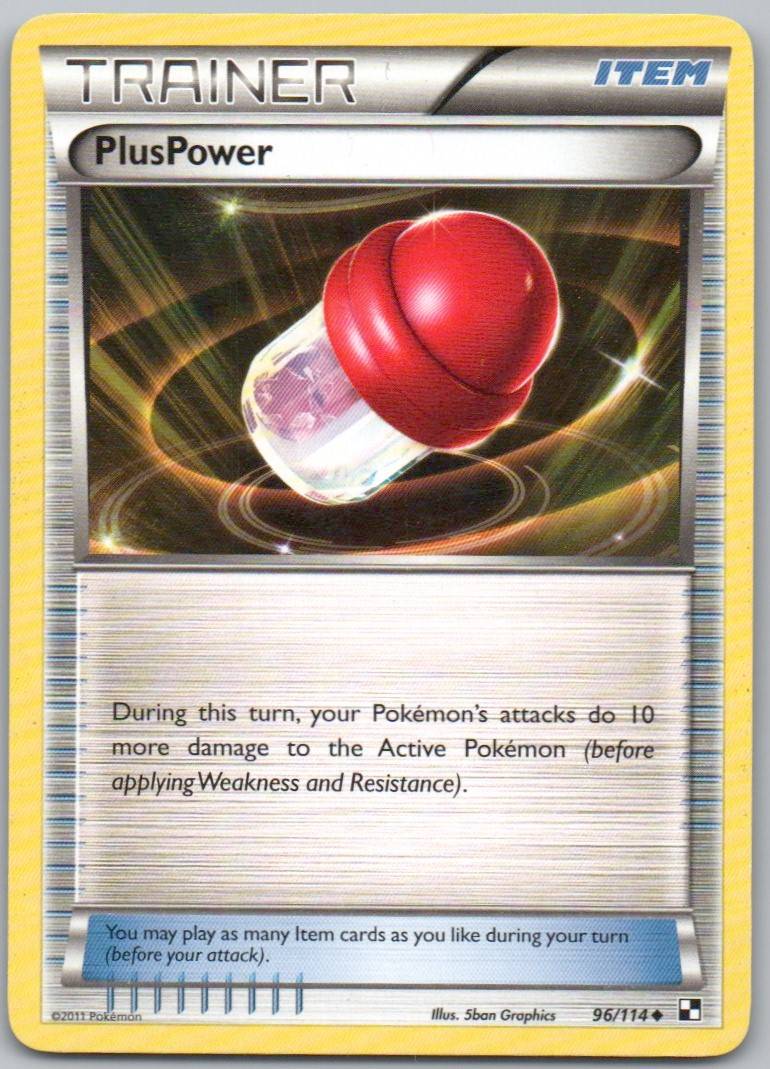 PlusPower 096 Normal Trainer Card - Black & White