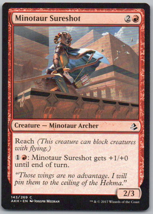Minotaur Sureshot 143 Normal Creature Card - Amonkhet