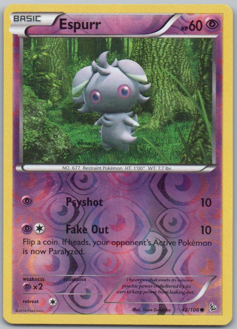 Espurr 042 Normal Psychic Card - Flashfire