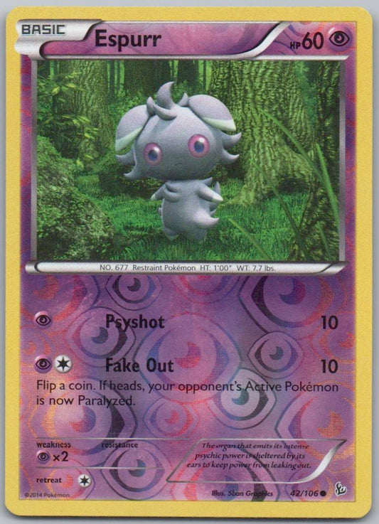 Espurr 042 Normal Psychic Card - Flashfire