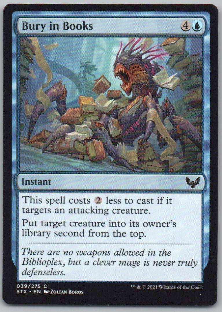 Bury in Books 39 Normal Instant Card - Strixhaven: School of Mages