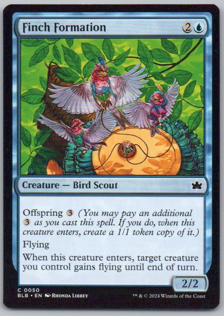 Finch Formation 50 Normal Creature Card - Bloomburrow