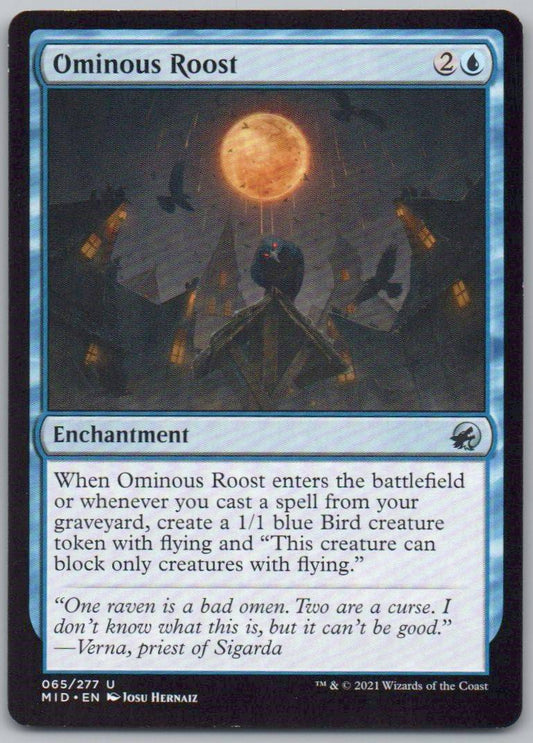 Ominous Roost 65 Normal Enchantment Card - Innistrad: Midnight Hunt