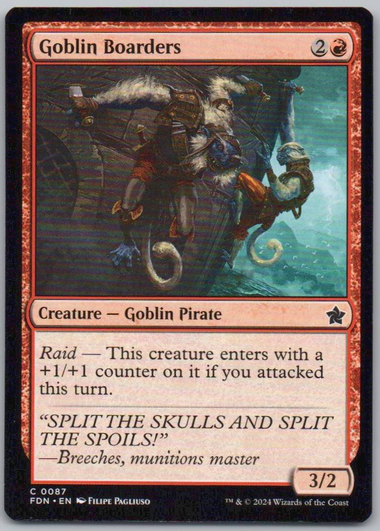 Goblin Boarders 87 Normal Creature Card - Foundations