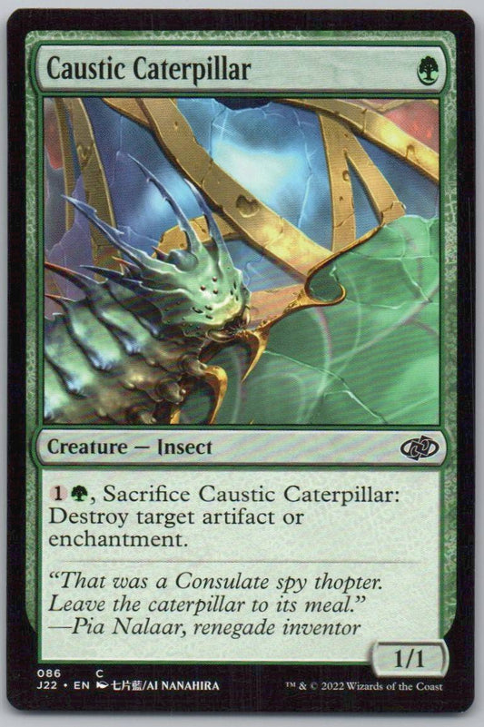 Caustic Caterpillar 86 0 Creature Card - Jumpstart 2022