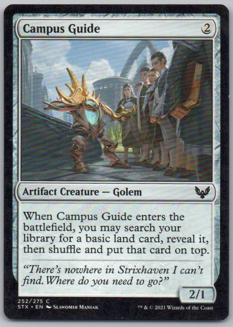Campus Guide 252 Normal Artifact Card - Strixhaven: School of Mages