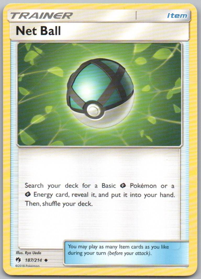 Net Ball 187 Normal Trainer Card - Lost Thunder