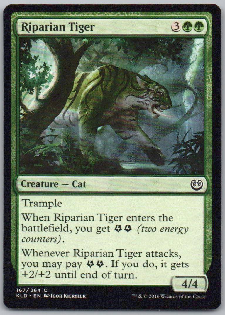 Riparian Tiger 167 Normal Creature Card - Kaladesh