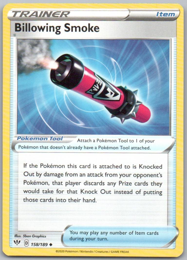 Billowing Smoke 158 Normal Trainer Card - Darkness Ablaze