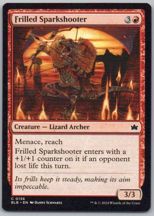 Frilled Sparkshooter 136 Normal Creature Card - Bloomburrow