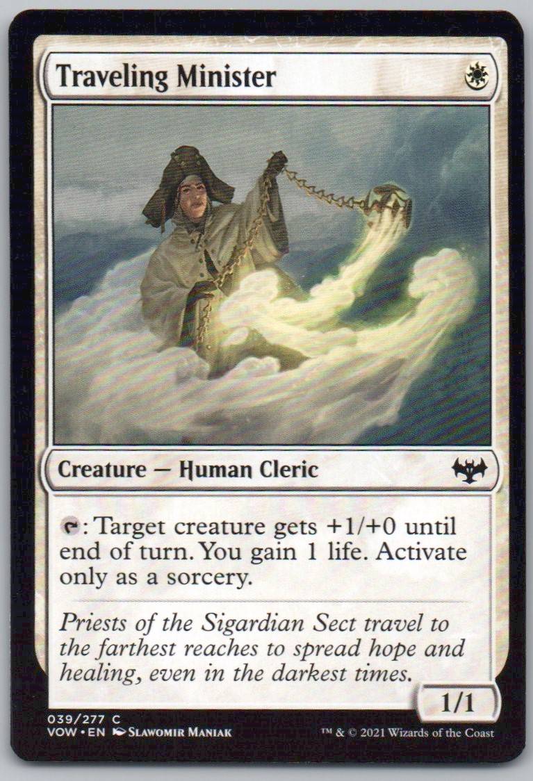 Traveling Minister 39 Normal Creature Card - Innistrad: Crimson Vow