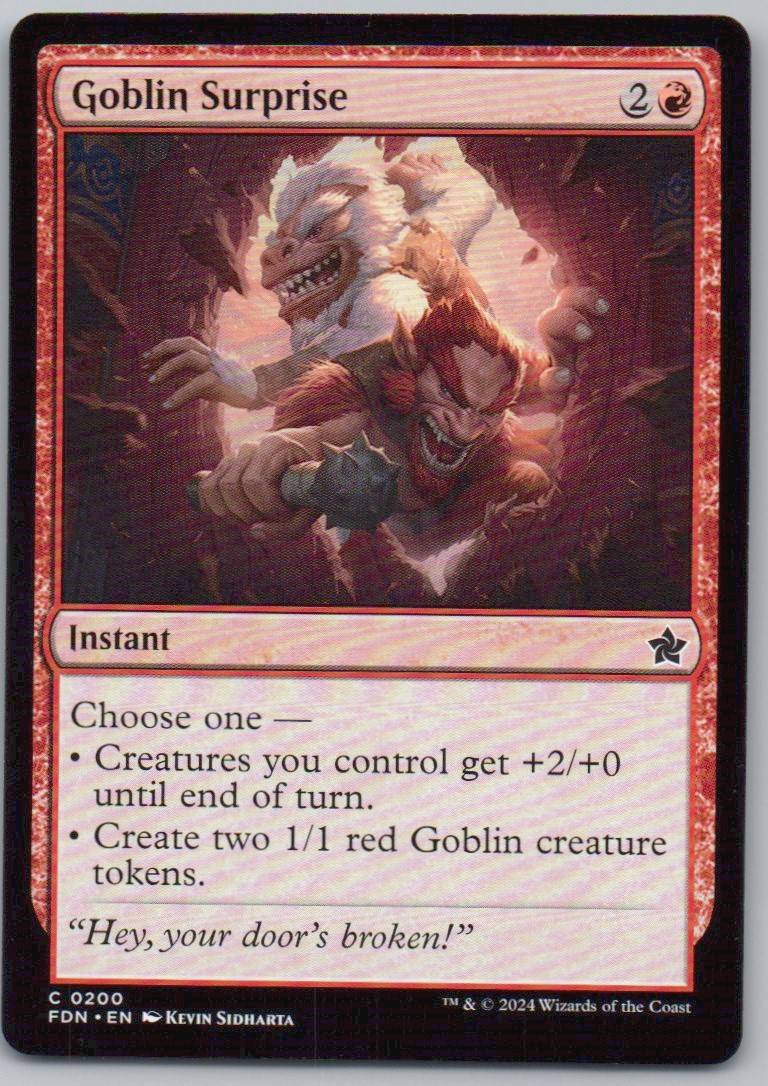 Goblin Surprise 200 Normal Instant Card - Foundations