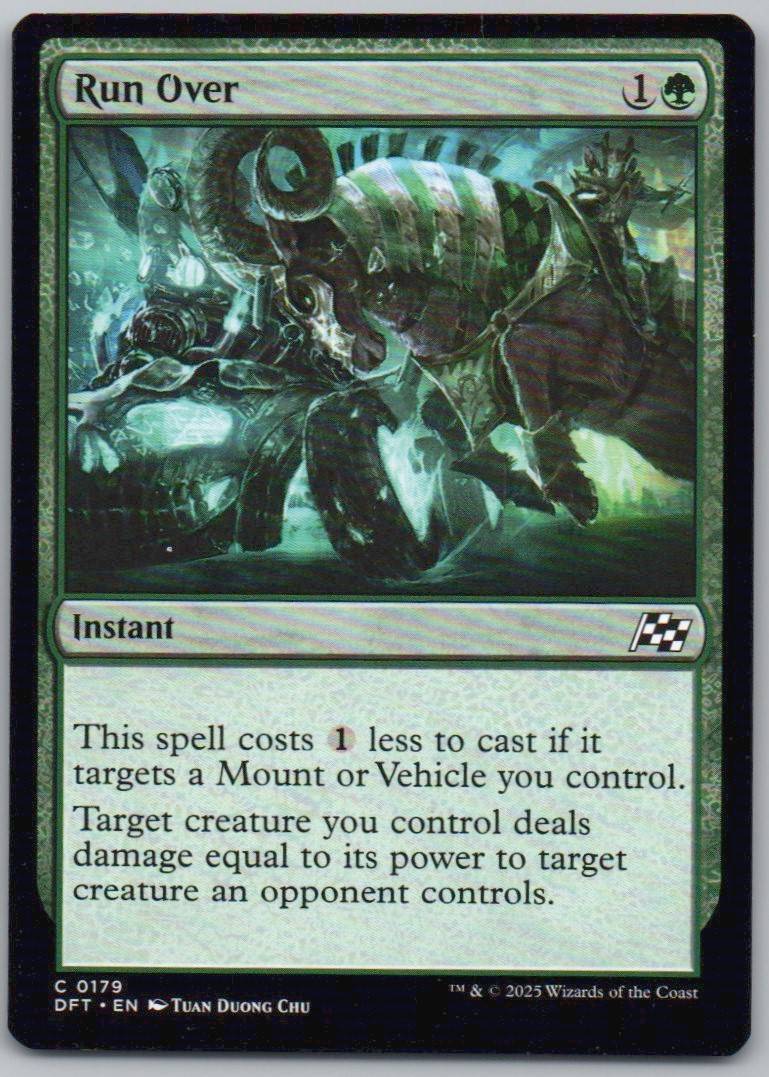 Run Over 179 Normal Instant Card - Aetherdrift
