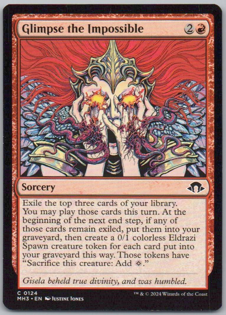 Glimpse the Impossible 124 0 Sorcery Card - Modern Horizons 3