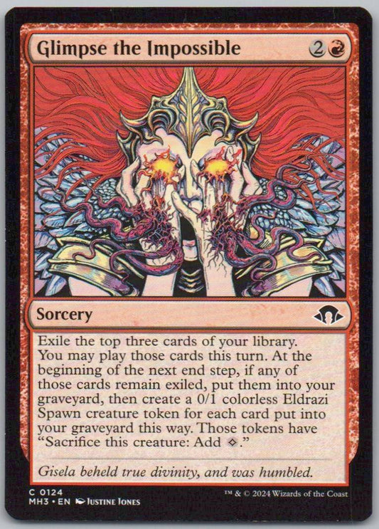 Glimpse the Impossible 124 0 Sorcery Card - Modern Horizons 3