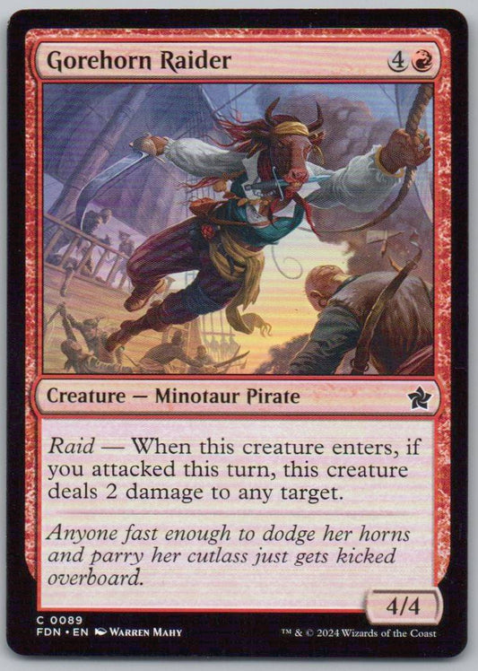 Gorehorn Raider 89 Normal Creature Card - Foundations