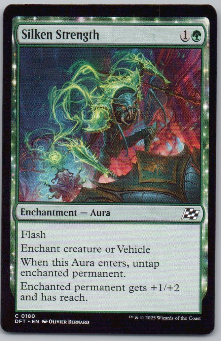 Silken Strength 180 Normal Enchantment Card - Aetherdrift