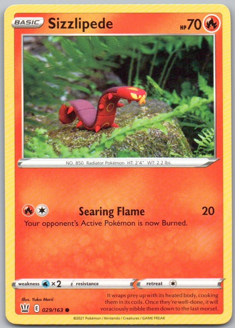 Sizzlipede 029 Normal Fire Card - Battle Styles