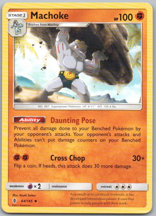 Machoke 64 Normal Fighting Card - Guardians Rising