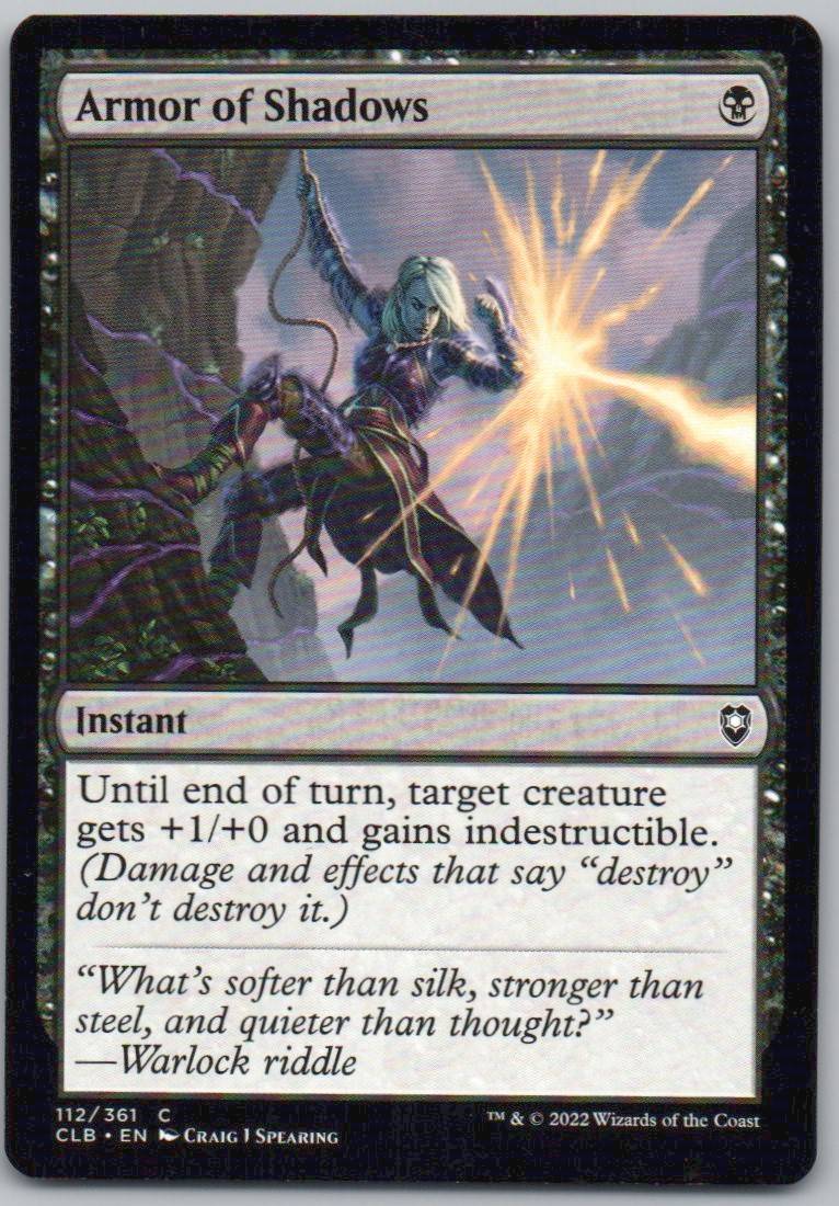 Armor of Shadows 112 Normal Instant Card - Commander Legends: Battle for Baldur's Gate