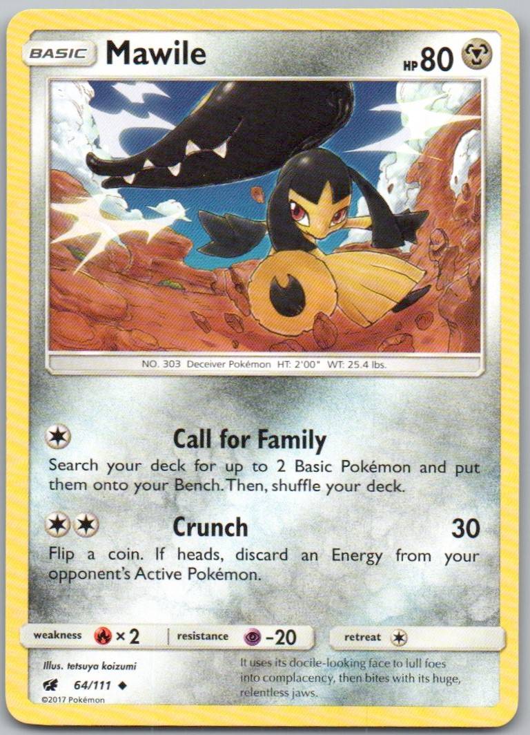 Mawile 64 Normal Metal Card - Crimson Invasion