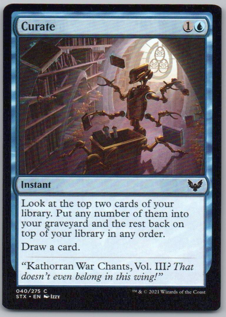 Curate 40 Normal Instant Card - Strixhaven: School of Mages
