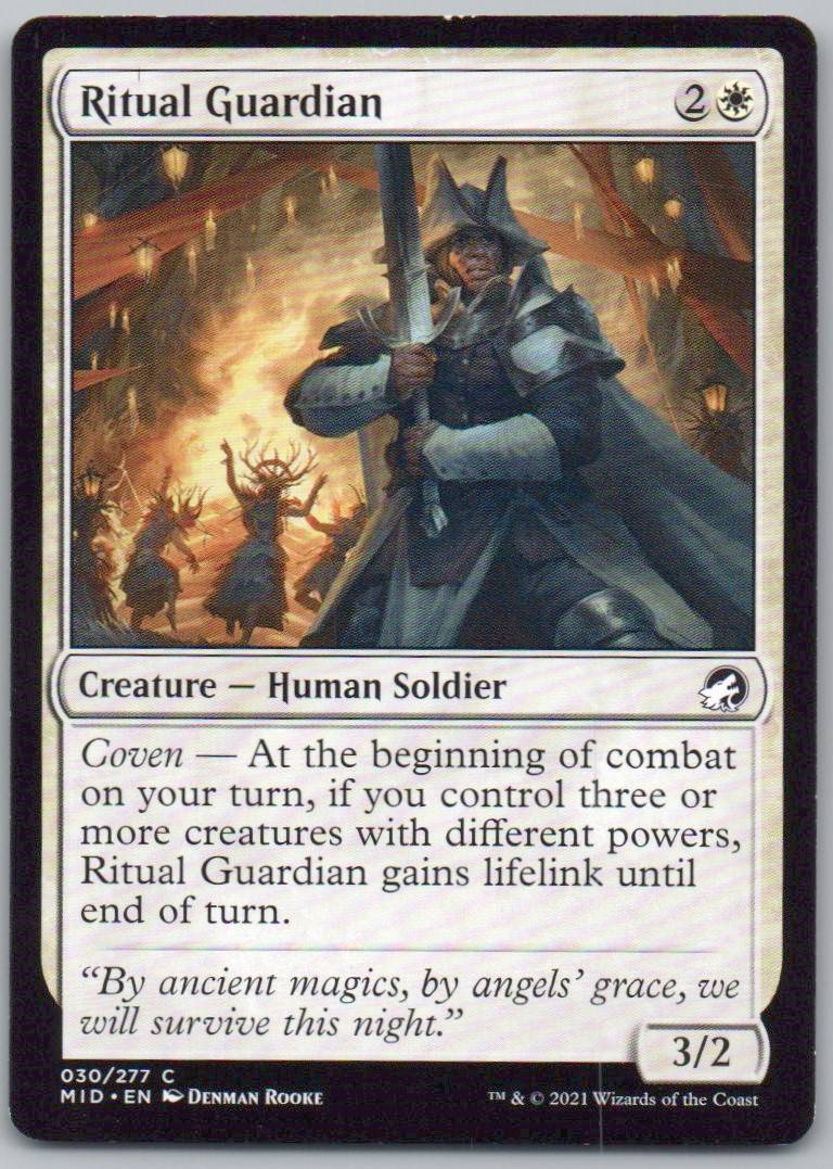 Ritual Guardian 30 Normal Creature Card - Innistrad: Midnight Hunt