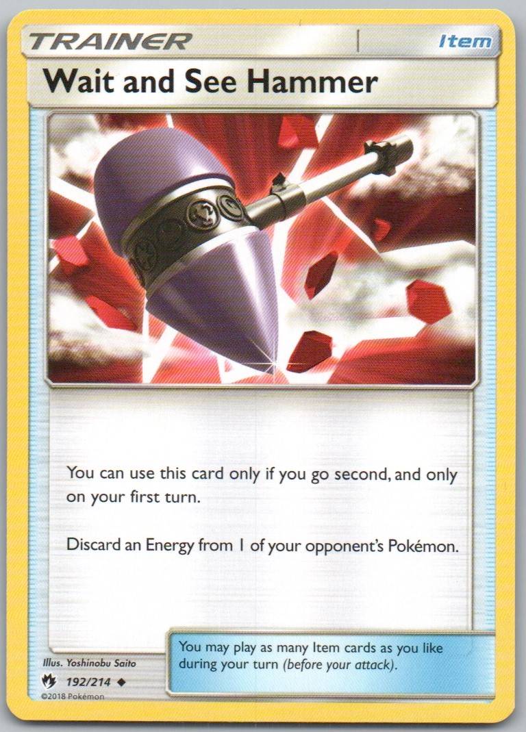 Wait and See Hammer 192 Normal Trainer Card - Lost Thunder