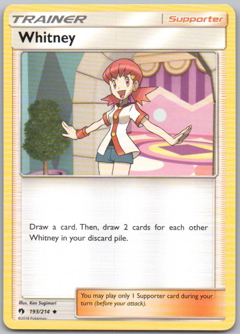 Whitney 193 Normal Trainer Card - Lost Thunder