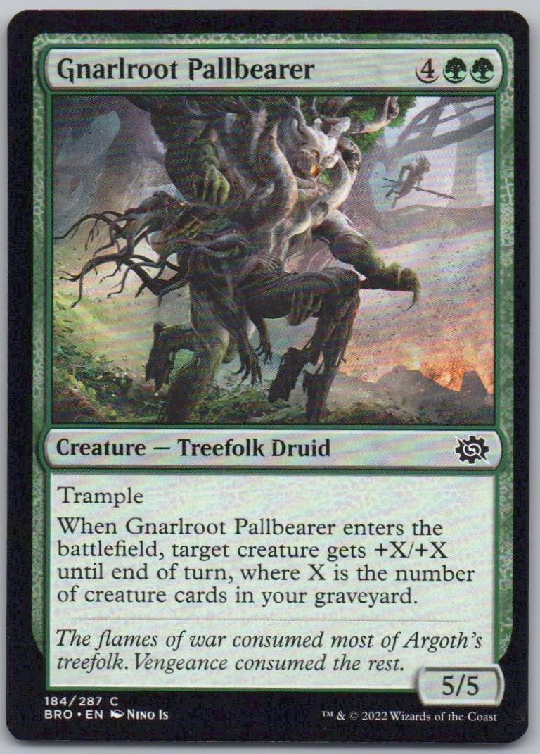 Gnarlroot Pallbearer 184 Normal Creature Card - The Brothers' War