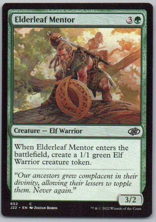 Elderleaf Mentor 652 0 Creature Card - Jumpstart 2022