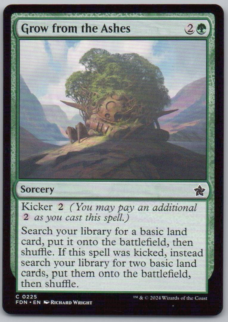 Grow from the Ashes 225 Normal Sorcery Card - Foundations